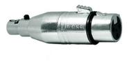 Plugue Adaptador Mini Xlr 3 Pinos Fêmea X Xlr Fêmea Csr 508x Plugue Adaptador Mini Xlr 3 Pinos Fêmea X Xlr Fêmea Csr 508x