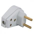 Plugue Angular 2P 20 A 250 V Tramontina Branco Plugue Angular 2P 20 A 250 V Tramontina Branco