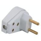 Plugue Angular 2p 250 V 20 a Branco - Tramontina Plugue Angular 2p 250 V 20 a Branco - Tramontina