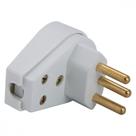 Plugue Angular 2P+T 20 A 250 V Tramontina Branco