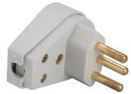 Plugue Angular 2P+T 250 V 10 A Tramontina Cinza Plugue Angular 2P+T 250 V 10 A Tramontina Cinza