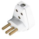 Plugue Angular Branco 2P de 10 Ampères e 250 Volts - TRAMONTINA