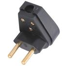 Plugue Angular Preto 2P de 20 Ampères e 250 Volts - 57403109 - TRAMONTINA