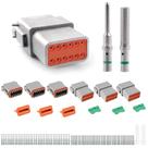 Plugue de conector de fio impermeável JRready ST6117 DT de 12 pinos
