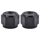 Plugue de encaixe Flare Cap Block off 8AN EVIL ENERGY Black 2 unidades