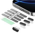 Plugue de poeira USB C, pacote com 4 e capa protetora contra poeira de alto-falante para iPhone