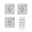 Plugue de saída de controle remoto TESSAN Wireless 15A/1875W 100 pés Plugue de saída de controle remoto TESSAN Wireless 15A/1875W 100 pés