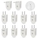 Plugue de substituição de 2 pinos e 10 unidades 250V/10A para pequenos aparelhos