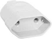 Plugue fêmea 2P 10A 250V~ cor branco