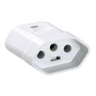 Plugue Fêmea 2P+T 10 A 250 V Tramontina Branco