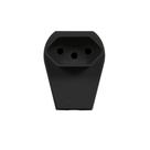 Plugue Fêmea 2P + T 10A 250V Padrão - Pezzi Preto