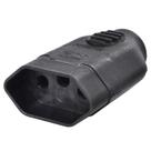 Plugue Femea 2P+T 10A - 250V Preto