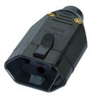 Plugue Fêmea 2p+t 20a Preto - 2147 - Fame Plugue Femea 2p+t 20a Preto Fam 2147.