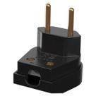 Plugue Forte 90º 2P 10A/250V Preto