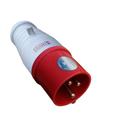 Plugue Industrial 32A 6H 380V 3P+T IP67 Vermelha - Sibratec