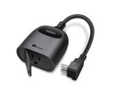Plugue inteligente externo Kasa KP401, Wi-Fi, 15A/1875W, IP64