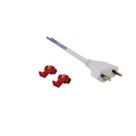 Plugue Macho 20 Bipolar Bivolt Branco - Force Line