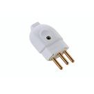 Plugue Macho 2p+t 10 A 250 V Tramontina Branco Tramontina