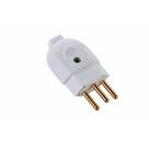 Plugue Macho 2P+T 10 A 250 V Tramontina Branco