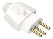 Plugue macho 2p+t 10a br Plugue macho 2p+t 10a br