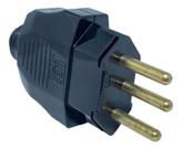 Plugue macho 2p+t 10a pr