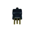 Plugue Macho 2P+T 20A 250V Preto Plugue Macho 2P+T 20A 250V Preto