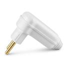 Plugue Macho Prensa Cabo 2P 10A 90 Branco 250V MarGirius PLD10-2