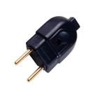 Plugue Macho Preto 2P de 20 Ampères e 250 Volts - 57403104 - TRAMONTINA