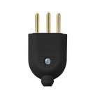 Plugue Macho Tomada 3P Cabo 250v 20a Preto - Pezzi Plugue Macho Tomada 3P Cabo 250v 20a Preto - Pezzi