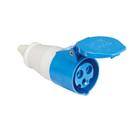 Plugue Móvel Fêmea 2P+T 32A Azul 6H 14684869 (200V) - Weg