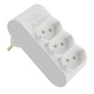 Plugue Multiplicador Fame 3 Tomadas 2p+t 10a Branco