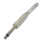 Plugue p-10 mono csr-207 níquel com mola para guitarra pm - pc / 5