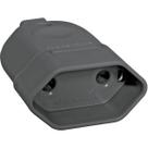 Plugue pino femea 2p 10a 250v preto tramontina
