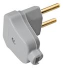 Plugue Pino Macho Angular 2P 10A Cor Cinza Tramontina