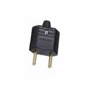 plugue pvc chato 10A 2P preto (margirius)