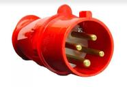 Plugue Steck Industrial Newkon 3P+T 16A 380/440V N-4076 Vermelho 6H