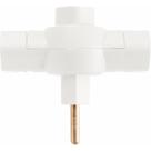 Plugue T 2P 10 A 250 V Tramontina Branco