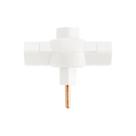 Plugue T 2p 10a 250v~ Cor Branco Tramontina