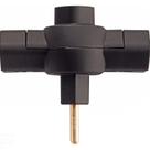 Plugue T 2p 250v 10 a Preto - Tramontina