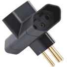 Plugue T 2P+T 10 A 250 V Preto - 57400181 - TRAMONTINA
