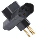 Plugue T 2P+T 10 A 250 V Tramontina Preto