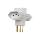 Plugue T 3 Saídas 2 P + T 10 A 250 V