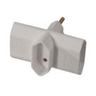 Plugue te 3 saidas novo padrao 2 pinos br-mec tronic