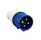 Plugue tomada 3p+t 32a 220/240v 9h ip44 azul lukma 40040