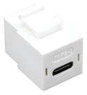 Plugue Usb-c Type-c Branco Keystone Para Painel Branco