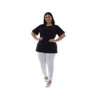Plus Size - Calça Legging Cintura Alta em tecido Suplex