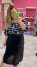 Plus SIZE saia viscolinho com elastano