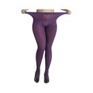 plus Size Slim Oversized Respirável Cor Sólida Nylon Meia-calça Elástica Moda Versátil Collants plus Size Slim Oversized Respirável Cor Sólida Nylon Meia-calça Elástica Moda Versátil Collants