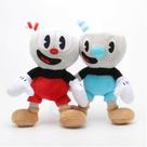 Plush Cuphead Mugman Mecup and Brocup recheados 25 cm, 2 unidades/conjunto