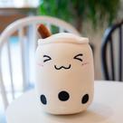 Plush Toy Bubble Tea, comida recheada, chá com leite de 35 cm na vida real